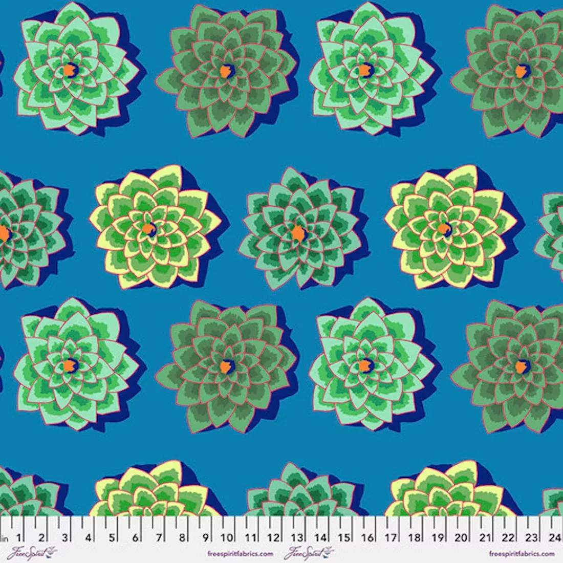 Shadow Flower Teal by Kaffe Fassett