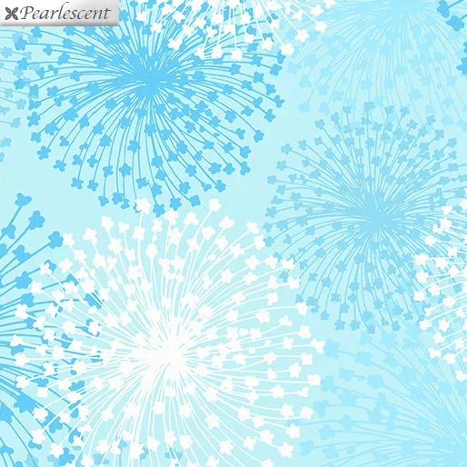 Shimmery Dandelion Aqua/Turq.