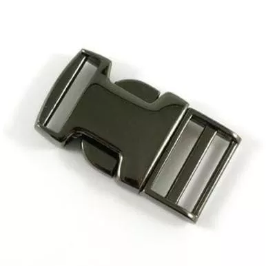 Side Release Buckle: 3/4"- Gunmetal
