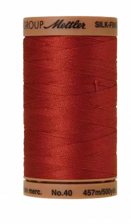 Silk-Finish 40wt Solid Cotton Thread 500yd/457M Brick