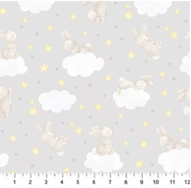 Snuggle BunnyBunny Clouds Gray
