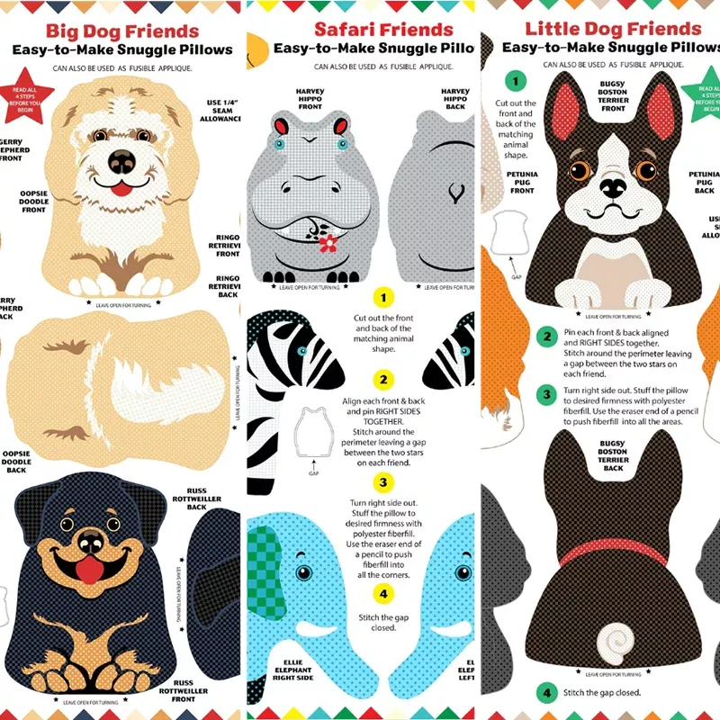 snuggle-pillows-36x45-panel-100-cotton Snuggle Pillows - 36x45" Panel - 100% Cotton