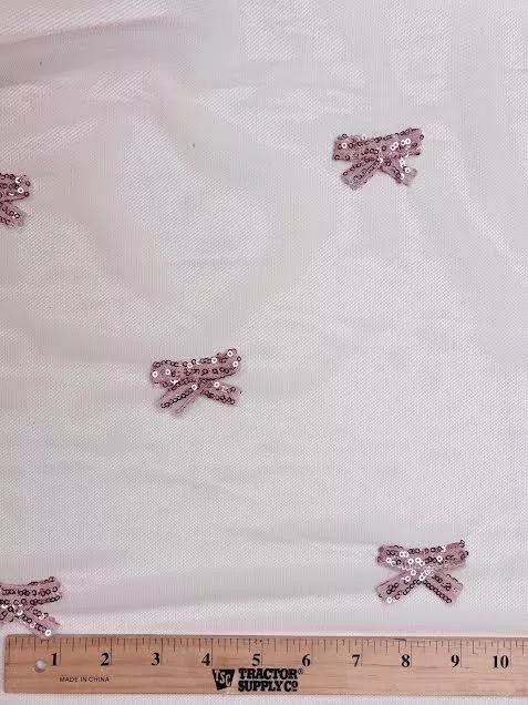 Soft Pink with Sequins