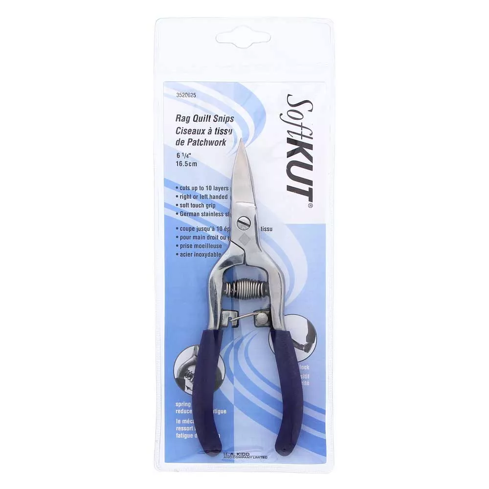 softkut-forged-stainless-steel-spring-action-rag-scissors-6-25 Softkut Forged Stainless Steel Spring-Action Rag Scissors - 6.25"