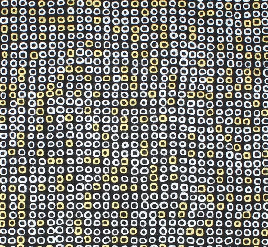 Sparkle and Fade Black-Metallic Square Dots