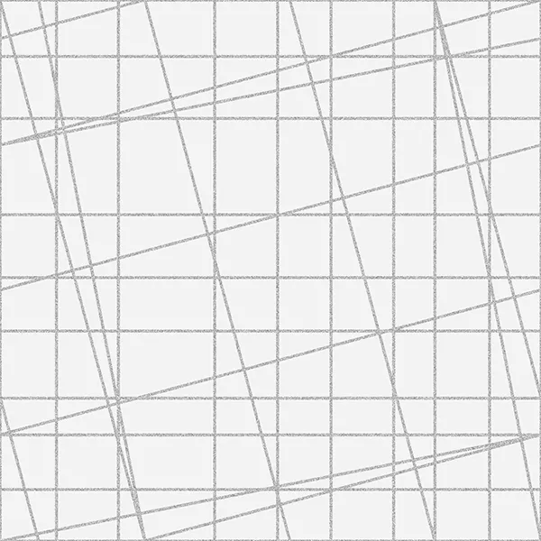 Sparkle and Fade White Silver Cross-Hatch