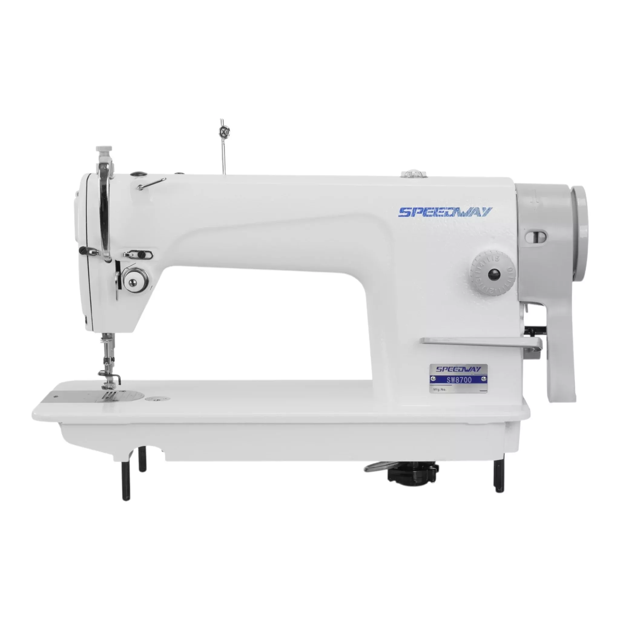 SPEEDWAY SW 8700 – Single Needle Lockstitch Industrial Machine – Complete Setup, Table & Stand Included