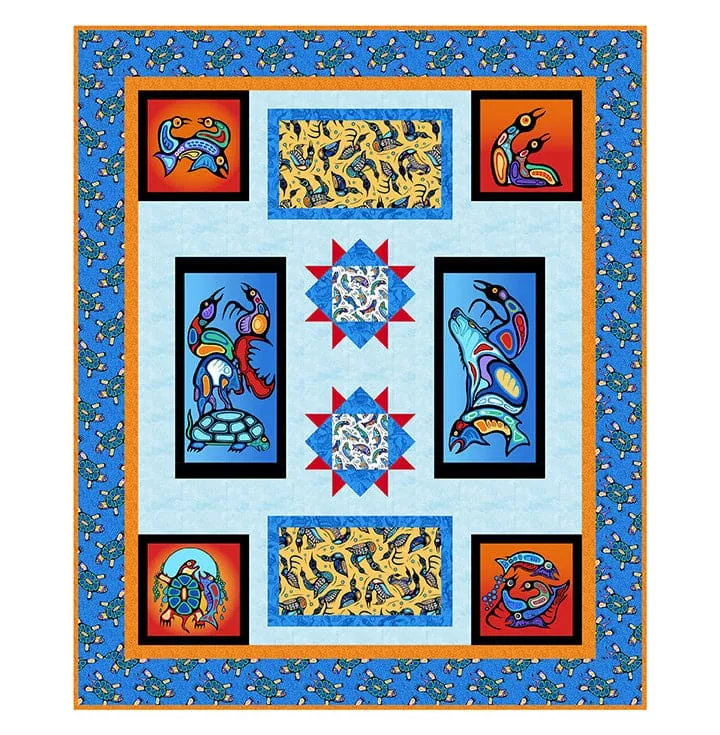 Spirited in Sacred Earth Quilt Pattern - Bound to be Quilting