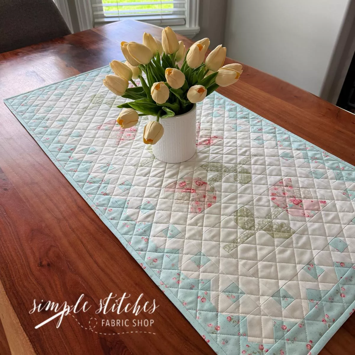 Spring Lace Tulips Runner – Abide Large Floral
