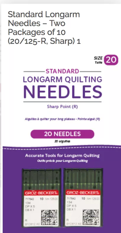 standard-longarm-needles-size-20 Standard Longarm Needles Size 20