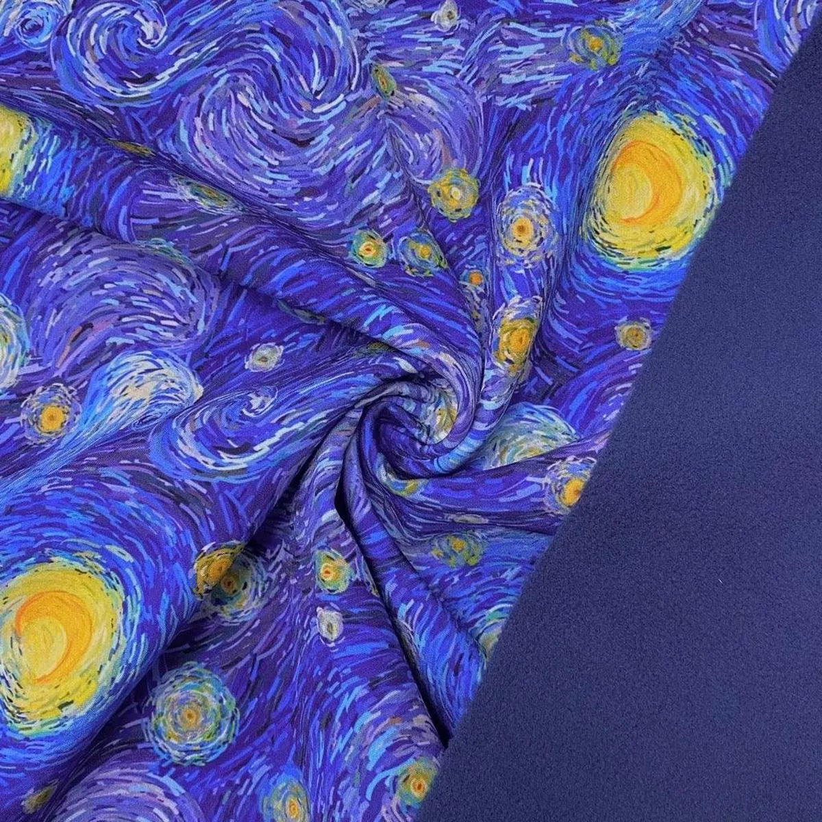 starry-night-softshell-fabric Starry Night Softshell Fabric