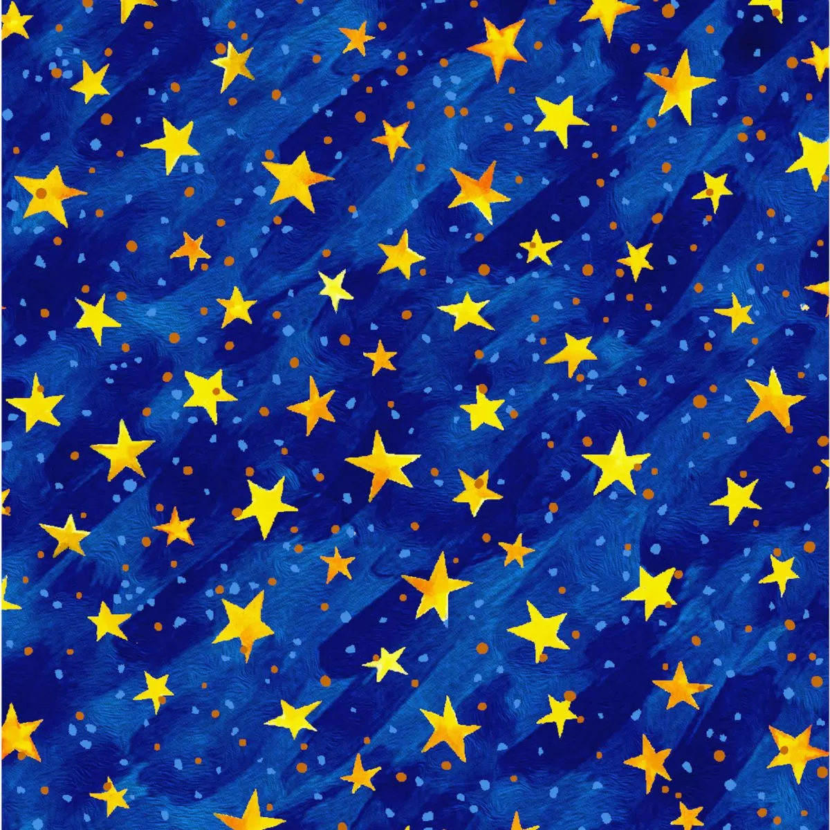 Stars on Texture Blue