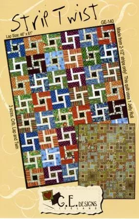 Strip Twist Quilt Pattern - GE Designs