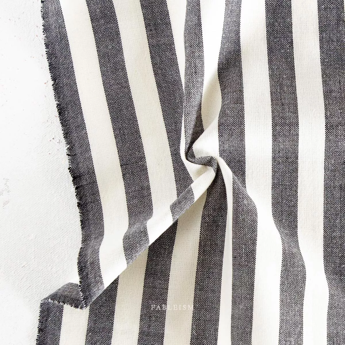 stripe-cotton-liquorice Stripe Cotton –Liquorice