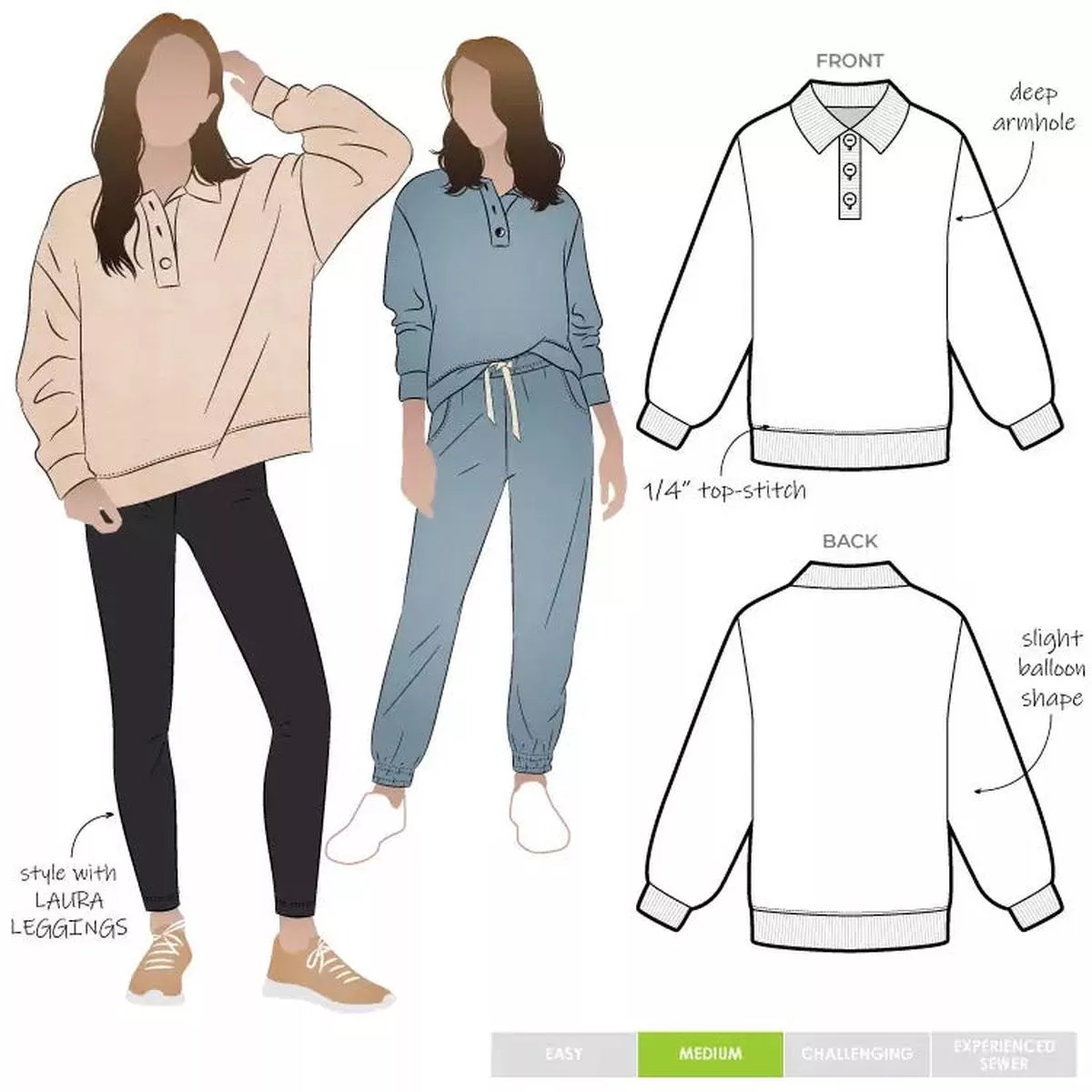 Style Arc – Bert Knit Top – Size 4-16