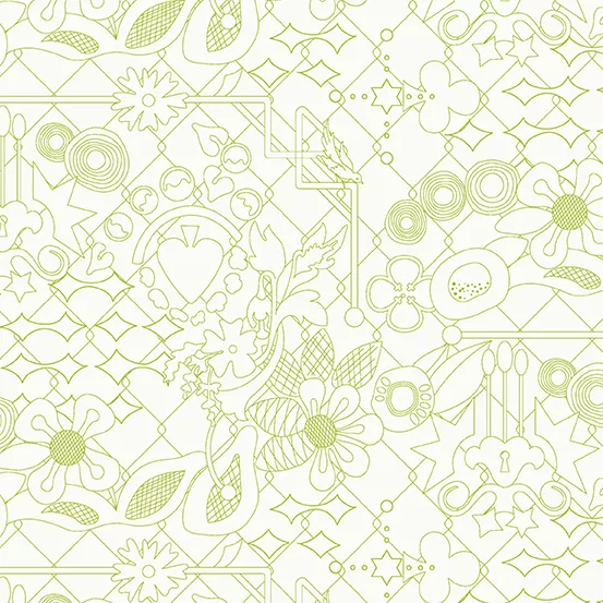 Sun Print Light Overgrown Pear A-8482-G