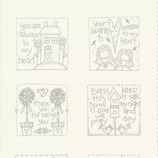 sweet-sentiments-stitchery-panel-dv7640-natalie-bird-devonstone Sweet Sentiments Stitchery Panel DV7640 - Natalie Bird - Devonstone
