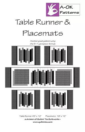 Tablerunner & Placemats Five Yard Pattern