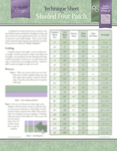Technique Sheet for Shaded Four Patch