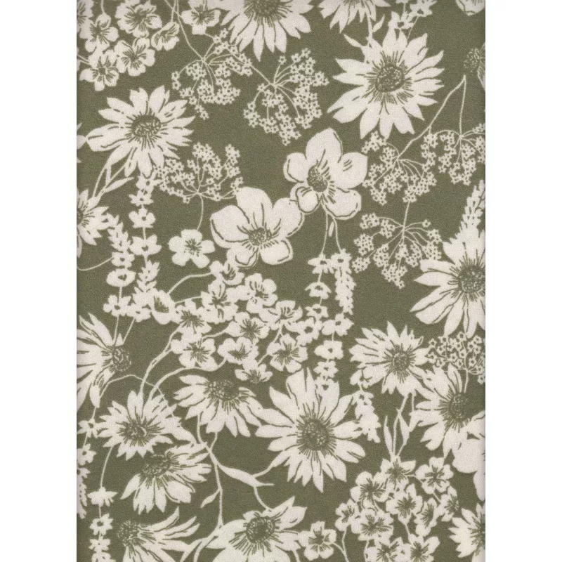 Techno Crepe Fabric – Sleek Structure, Subtle Stretch & Wrinkle Resistance BLACK/IVORY#11