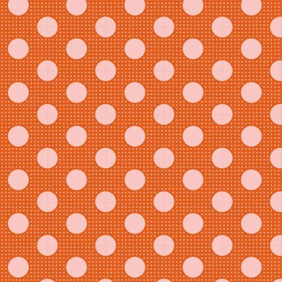 Tilda Medium Dots Ginger Fabric 130007