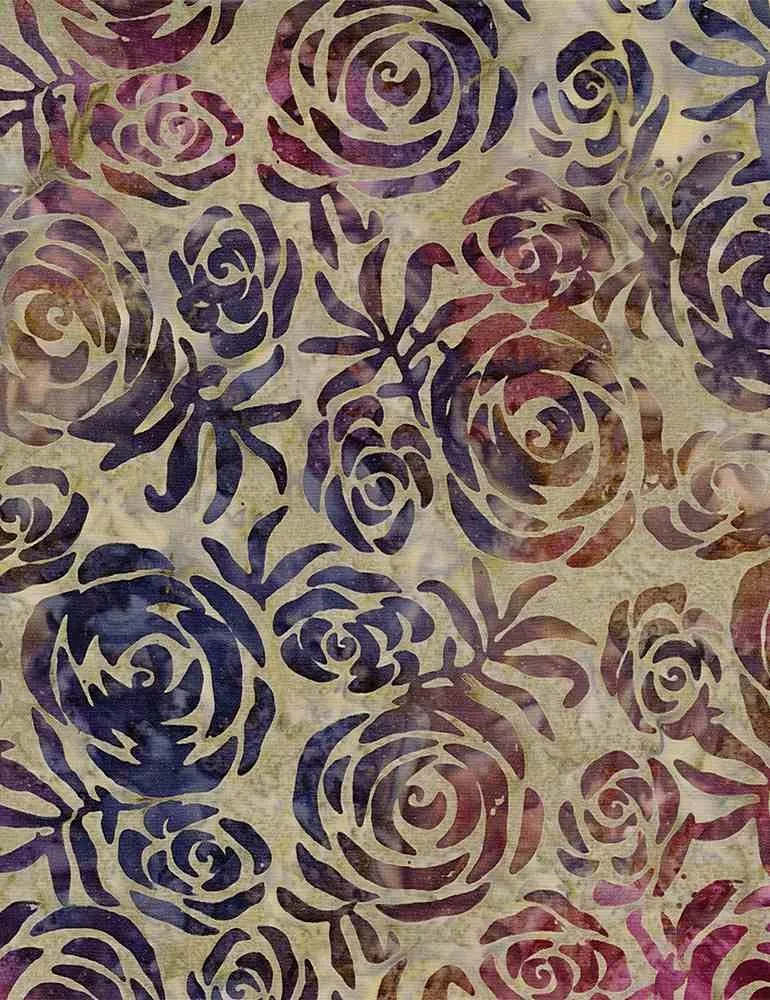 Timeless Treasures TONGA-B8382 Romance Roses Batik