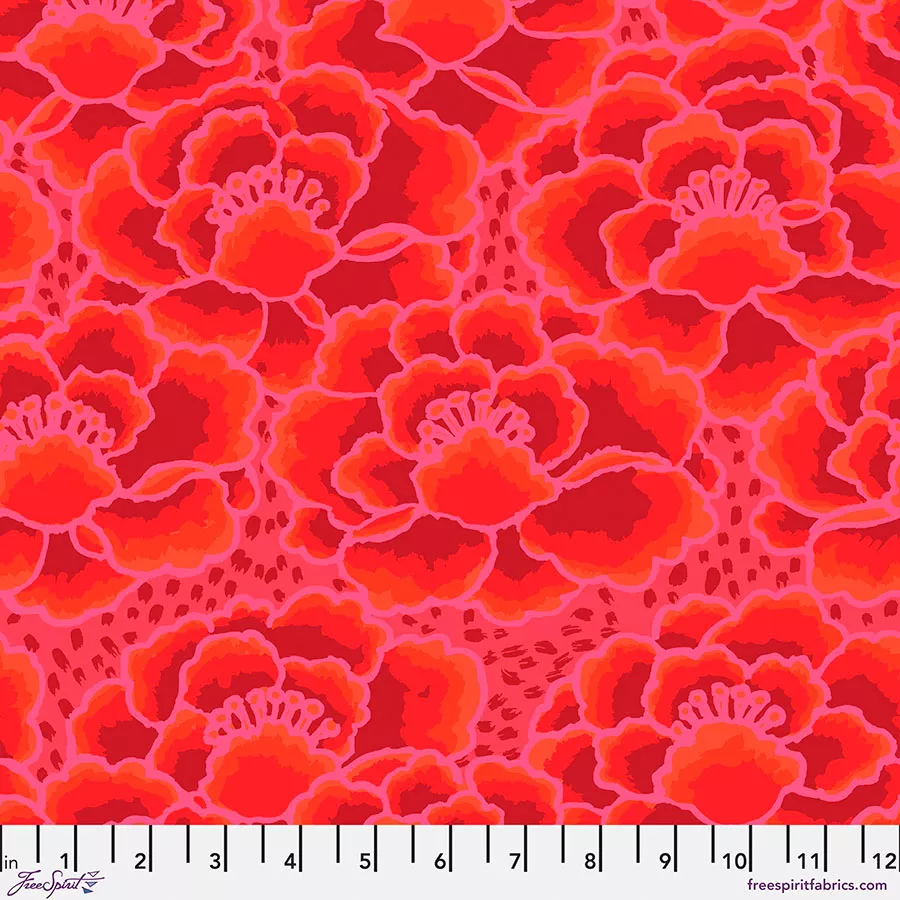 Tonal Floral - Kaffe Fassett - Red