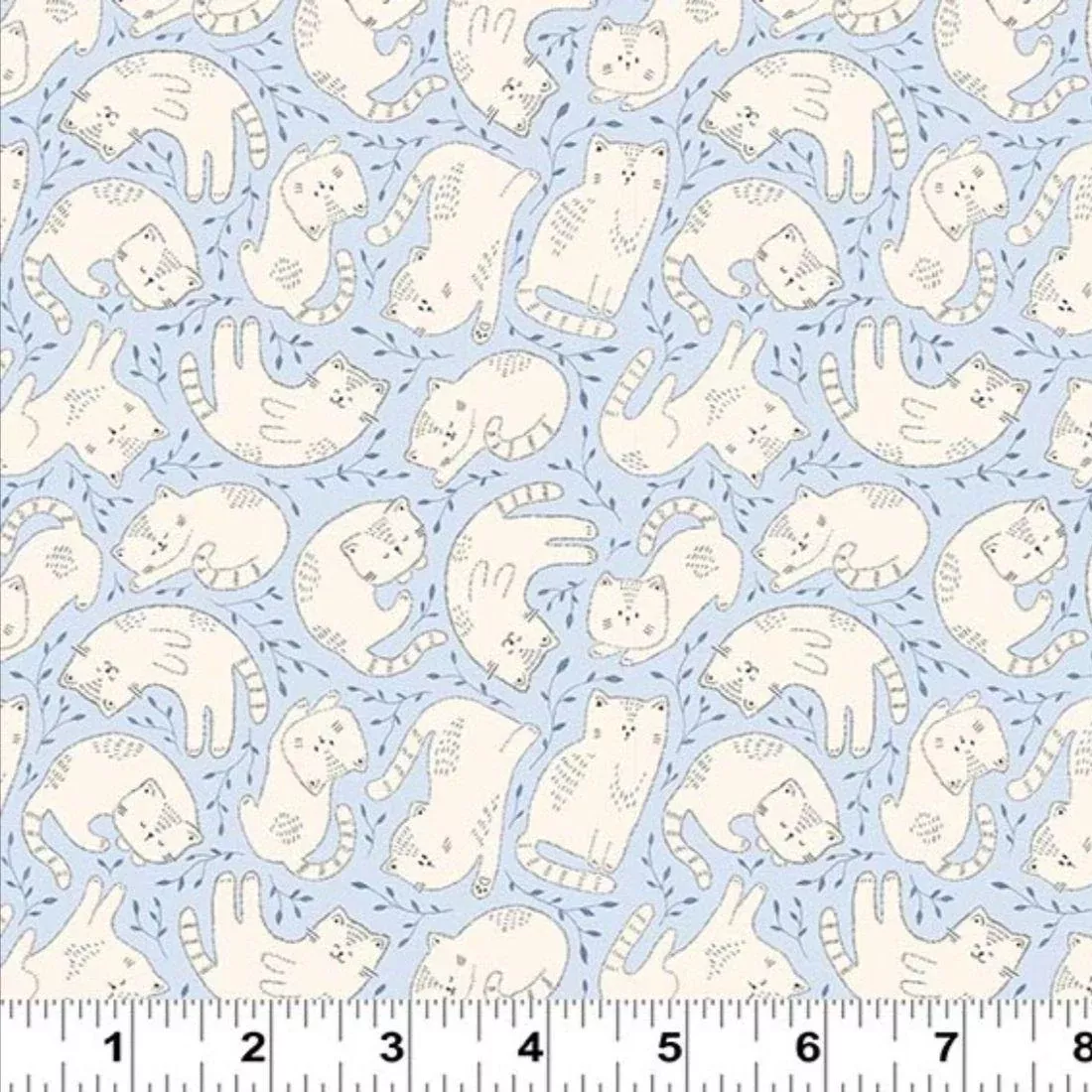 tossed-kittens-light-denim-by-julia-khimich Tossed Kittens Light Denim by Julia Khimich