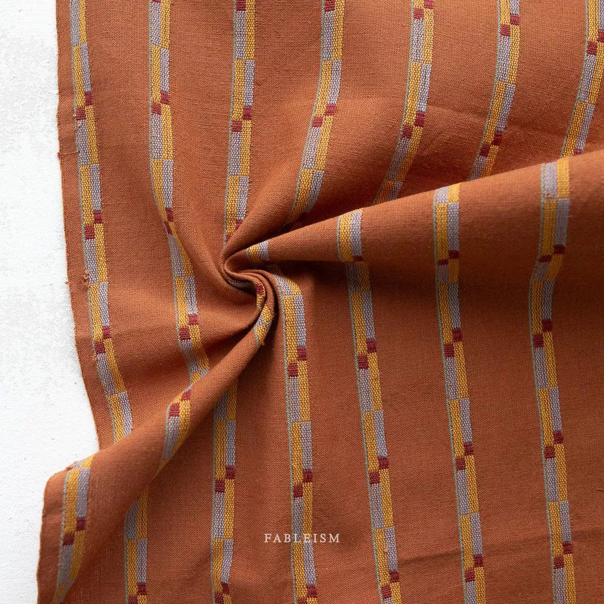 track-stripe-cotton-umber Track Stripe Cotton – Umber