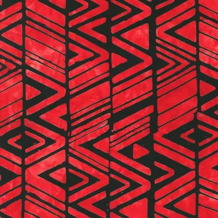 Triangles Crimson Batik