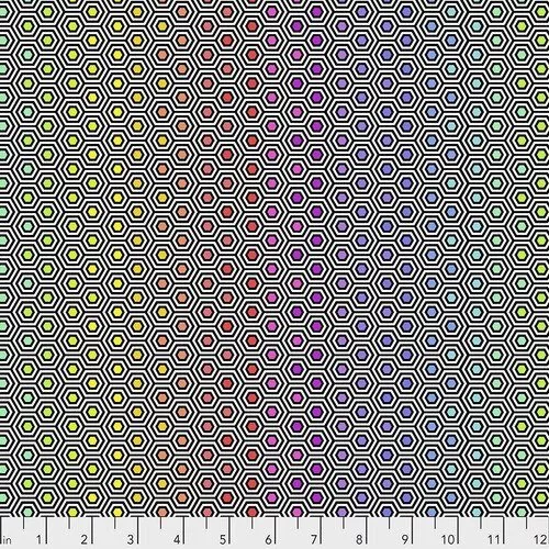 Tula Pink LineworkHexy Rainbow Ink