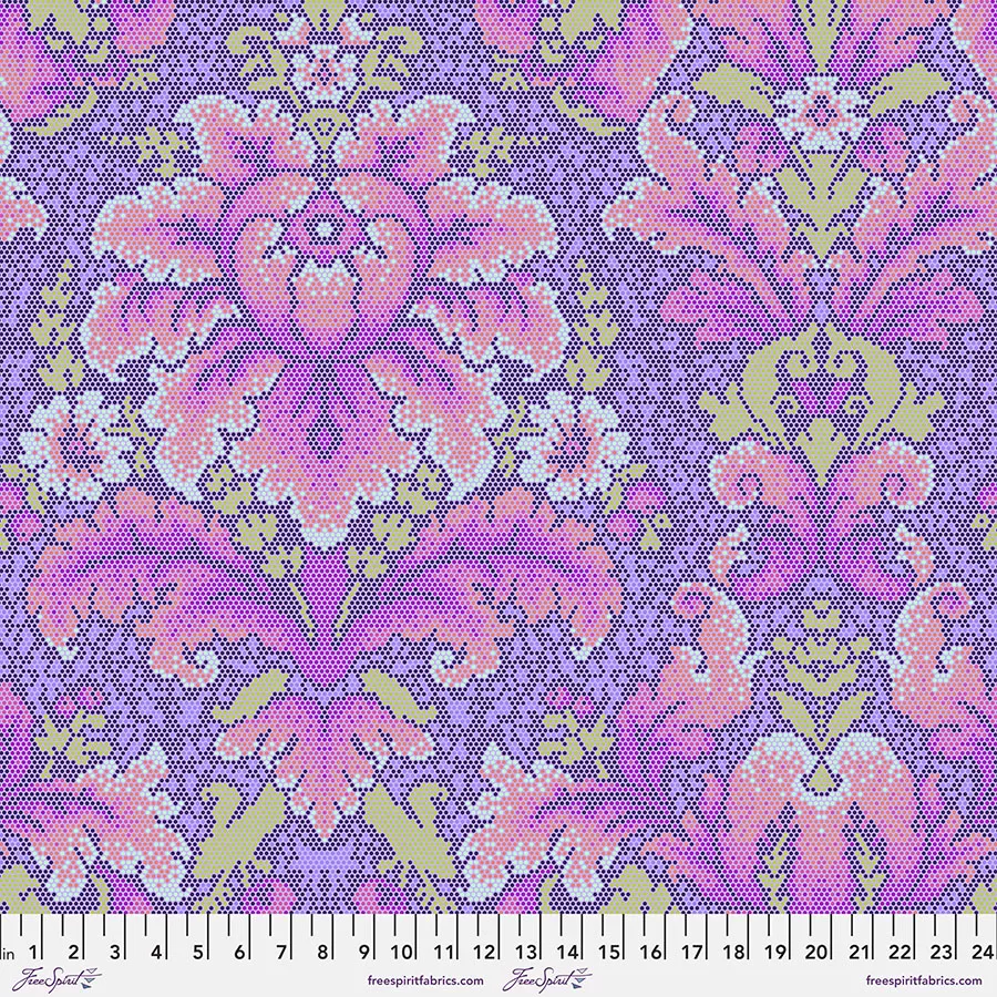 Tula Pink Parisville Damask Dot Violet