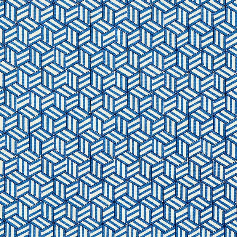 TUMBLING BLOCKS COBALT