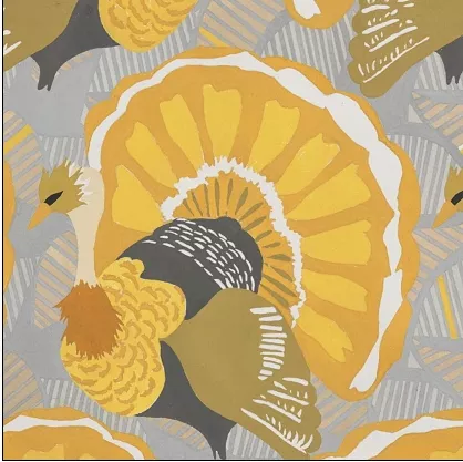 Turkey Day in Grey & Gold