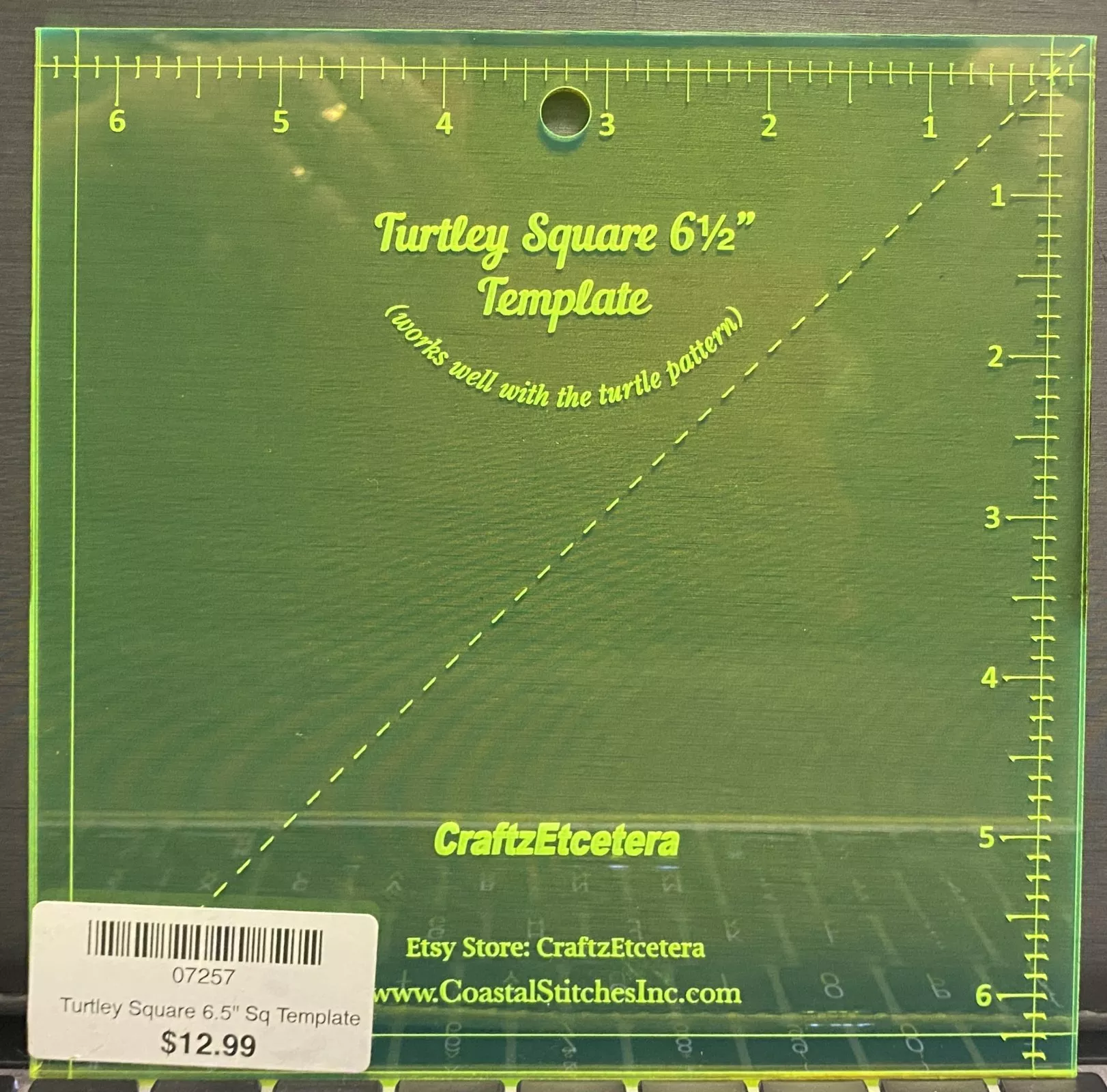 Turtley Square 6.5" Square Template