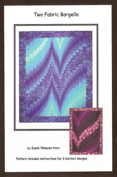 two-fabric-bargello-pattern TWO FABRIC BARGELLO Pattern