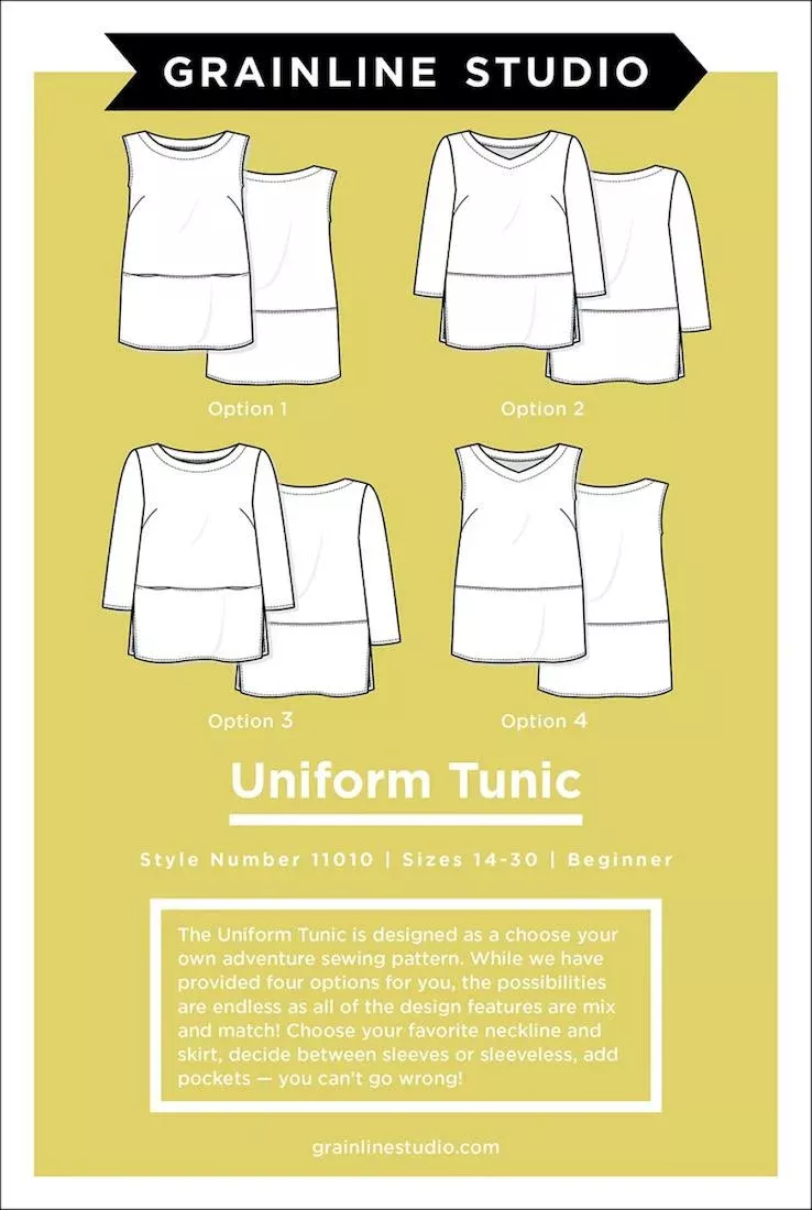 Uniform Tunic by Grainline Studio (Sizes 14-30)
