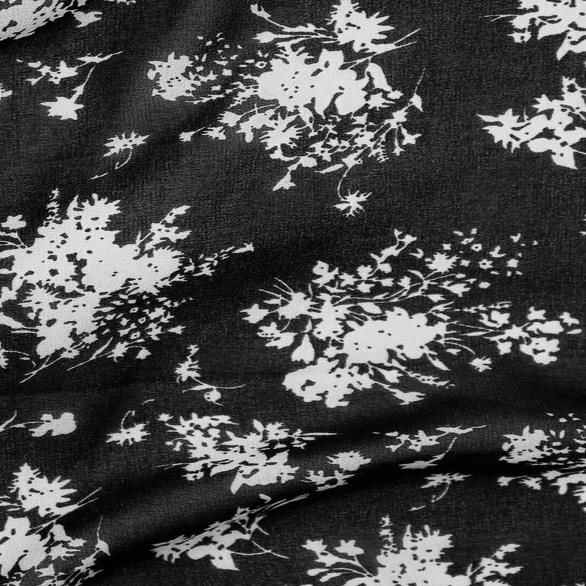 Vanessa Bouquet Chiffon Black White