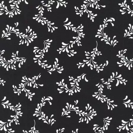 Vines Jet Quilting Cotton