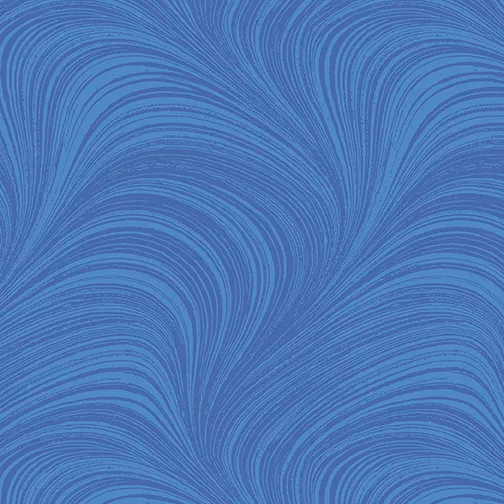 Wave Texture 108" Flannel Medium Blue