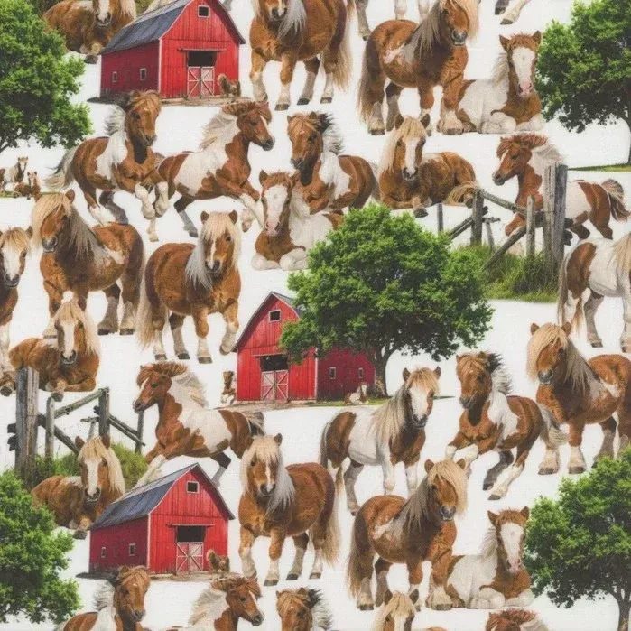 Whimsy Whinnies - 44/45" - 100% cotton