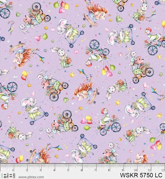Whiskerville - Bicycles on Pink