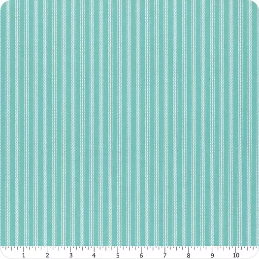 white-ticking-stripes-on-teal White Ticking Stripes on Teal