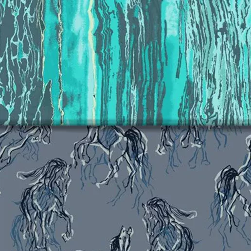 Wild Horses - 45" - 100% Cotton