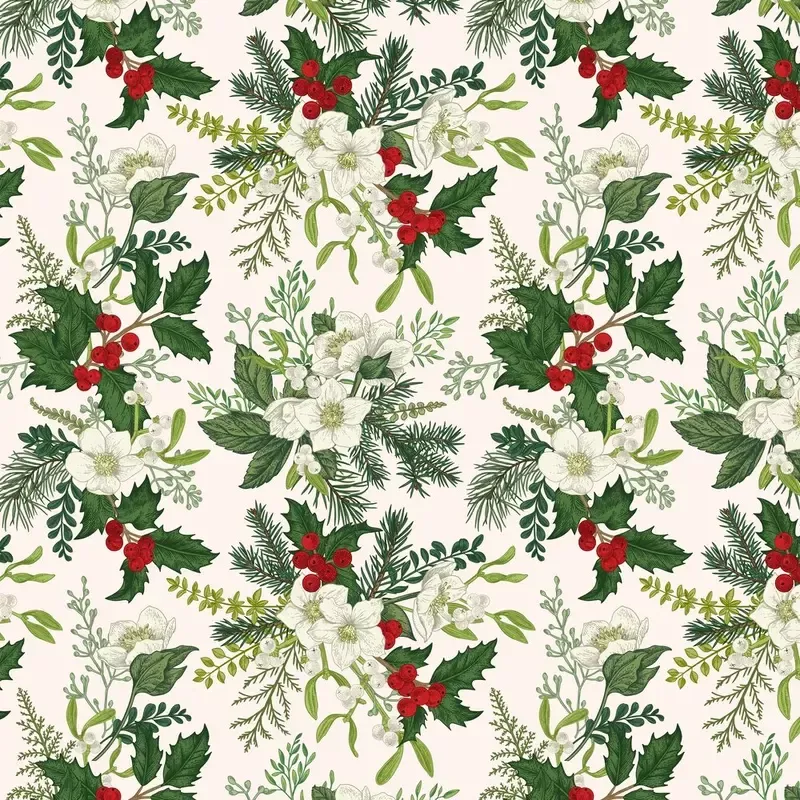 winter-floral-fabric-beige Winter Floral Fabric – Beige