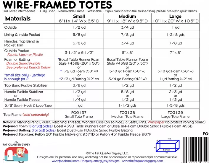 wire-framed-totes-pattern-fqg141 Wire Framed Totes Pattern FQG141