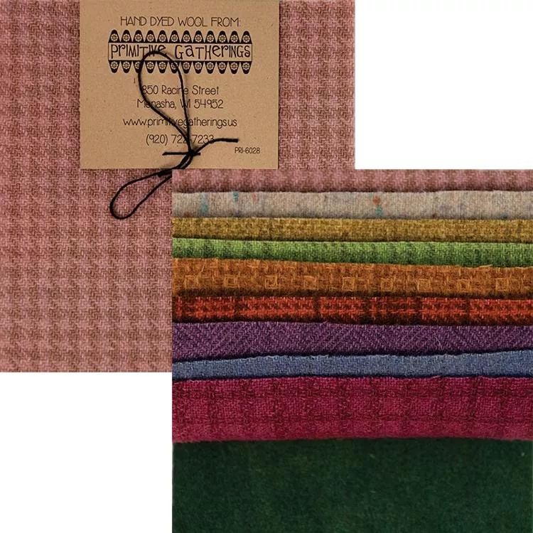 Wool 5 " Charm Pastel Texture PRI 6028 Primitive Gather#1