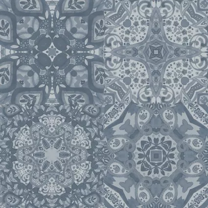 Zakaria Tonal Tiles Grey