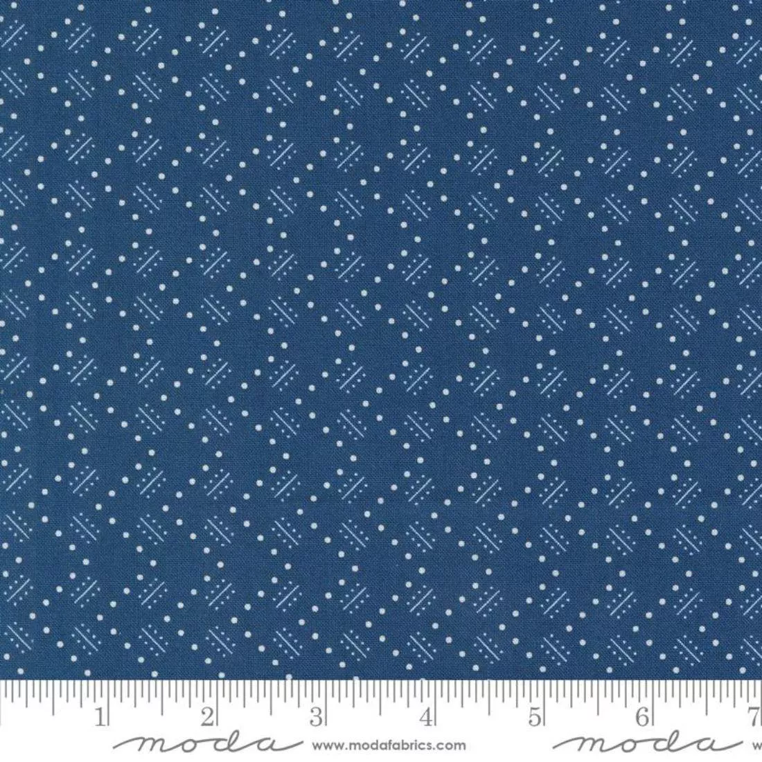 Zigzag Dots Indigo by Linzee McCray